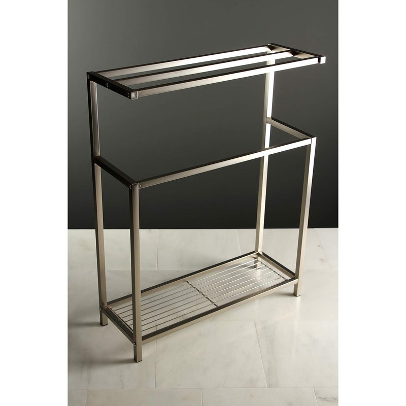 Kingston Brass SCC8368 Edenscape Freestanding Towel-Rack, Brushed Nickel - Image 2